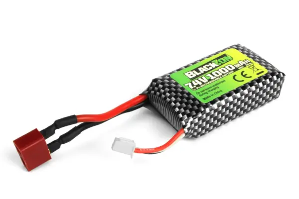 BLACKZON Battery Pack (LiPo 7.4V, 1000mAh), W/T-Plug