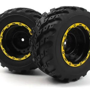 BLACKZON Smyter MT Wheels/Tires Assembled (Yellow/2pcs)