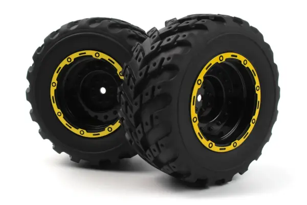 BLACKZON Smyter MT Wheels/Tires Assembled (Yellow/2pcs)