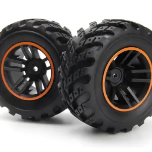 BLACKZON Spryte Wheels/Tires Assembled (Black/Orange)