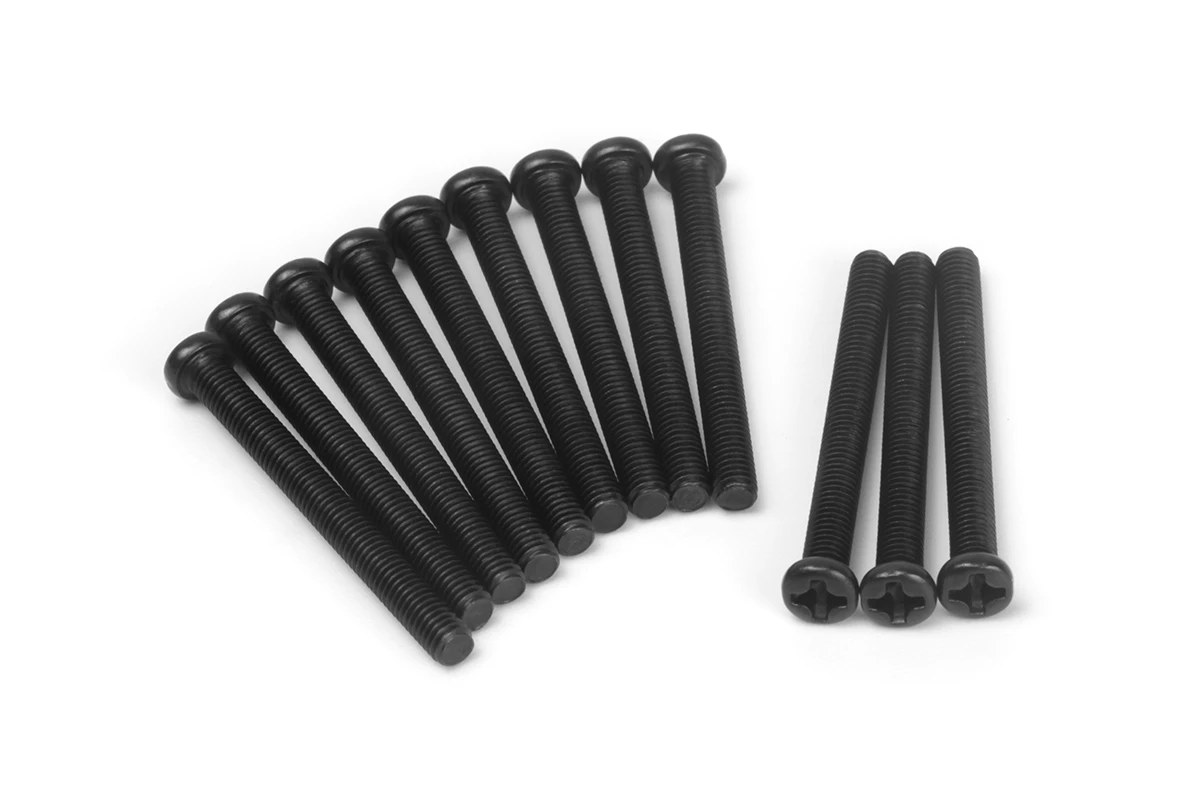 BLACKZON Pan Head Screws 3x30mm (12pcs)