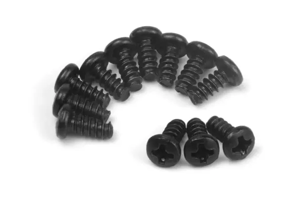 BLACKZON Pan Head Tapping Screws PBHO2.6x6mm (12pcs)