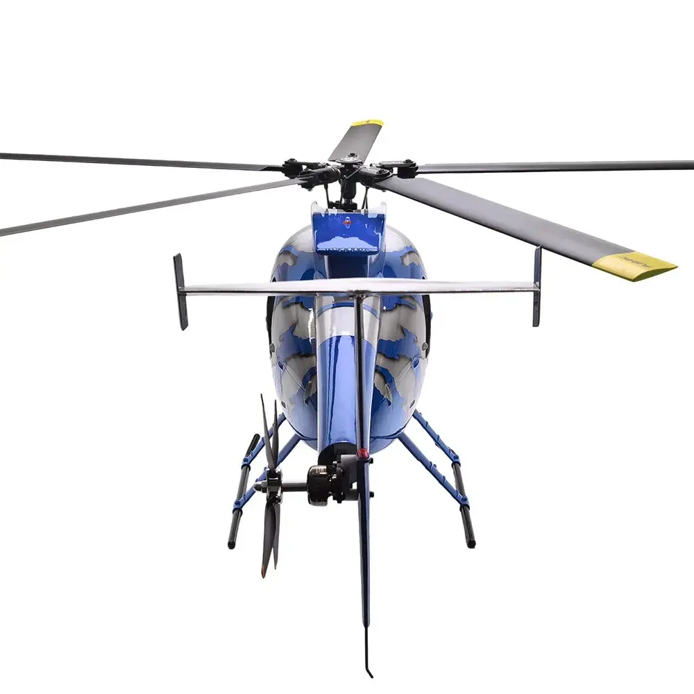 FLISHRC MD500E G-jive (Blue) RTF FL500 V2 500 Class/Size Scale RC Helicopter – view 6