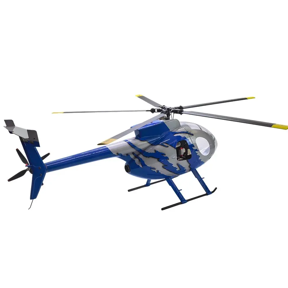 FLISHRC MD500E G-jive (Blue) RTF FL500 V2 500 Class/Size Scale RC Helicopter – view 7