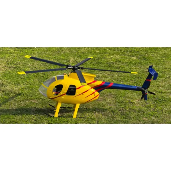 FLISHRC MD500E (Yellow-Blue Painting) RTF FL500 V2 500 Class/Size Scale RC Helicopter