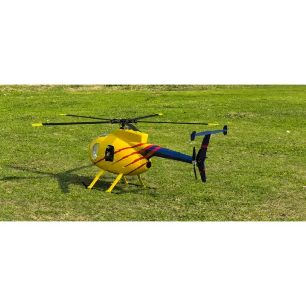 FLISHRC MD500D (yellow-blue painting) RTF FL500 V2 500 Class/Size Scale RC Helicopter