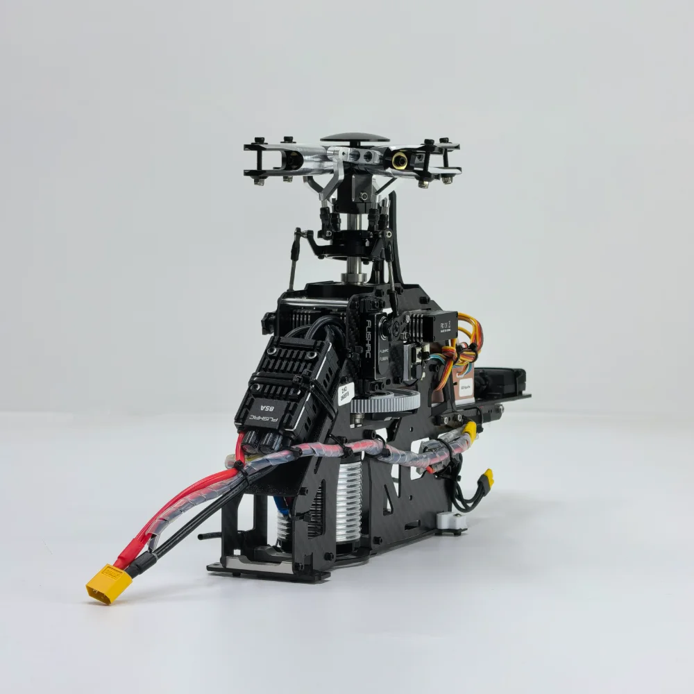 FLISHRC A-64 Apache Parts 500-size Scale Helicopter - Mechanical Assembly (including electronic equipment) – view 2