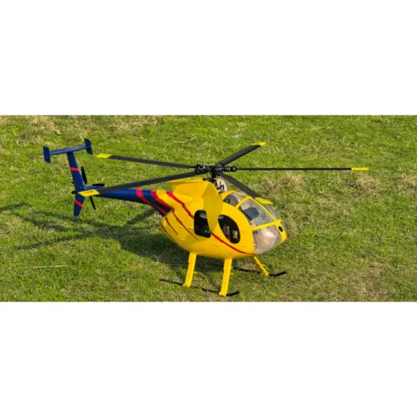 FLISHRC MD500E (Yellow-Blue Painting) RTF FL500 V2 500 Class/Size Scale RC Helicopter