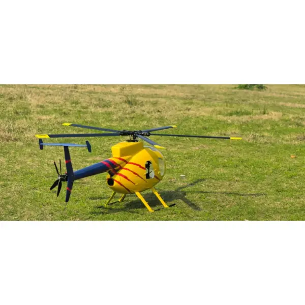 FLISHRC MD500D (yellow-blue painting) RTF FL500 V2 500 Class/Size Scale RC Helicopter