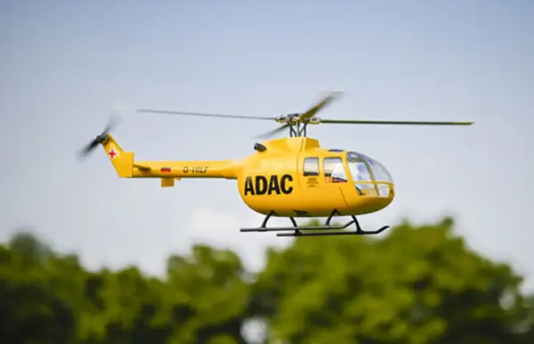 Flywing BO-105 RC Helicopter RTR Grey — Repaired Fuselage – view 4