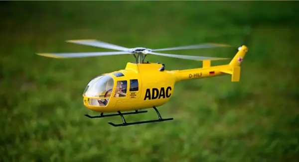 Flywing BO-105 RC Helicopter RTR Grey — Repaired Fuselage – view 9