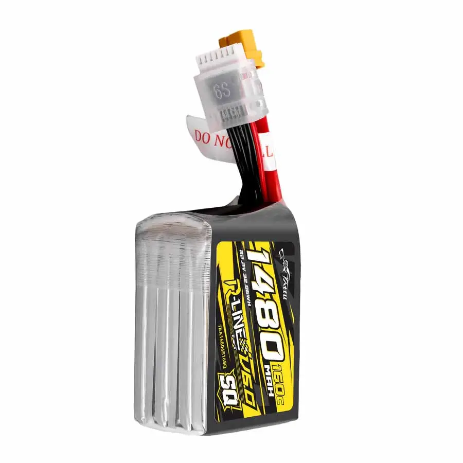 Gensace Tattu-R V6 Lipo 6s 1480mah-160c (Xt60) 77.3x37.6x36.6mm 220g – view 4