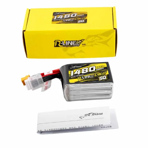 Gensace Tattu-R V6 Lipo 6s 1480mah-160c (Xt60) 77.3x37.6x36.6mm 220g