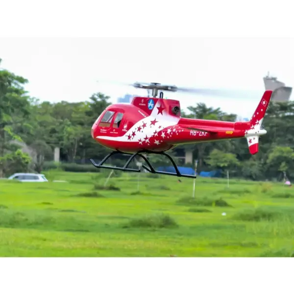 FLISHRC AS350 Ecureuil Squirrel (star-patterned) RTF FL500 V2 500-Class/Size Scale RC Helicopter