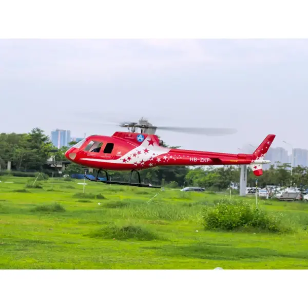 FLISHRC AS350 Ecureuil Squirrel (star-patterned) RTF FL500 V2 500-Class/Size Scale RC Helicopter