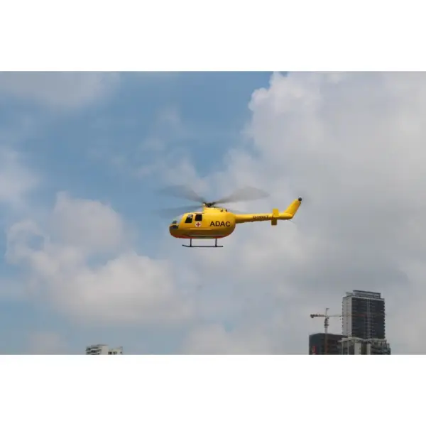 FLISHRC BO105 (Yellow) RTF FL500 V2 500 Class/Size Scale RC Helicopter