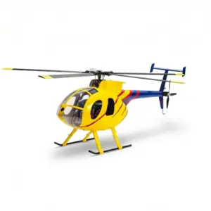 FLISHRC MD500E (Yellow-Blue Painting) RTF FL500 V2 500 Class/Size Scale RC Helicopter