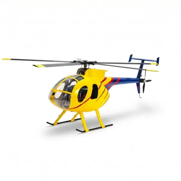 FLISHRC MD500E (Yellow-Blue Painting) RTF FL500 V2 500 Class/Size Scale RC Helicopter