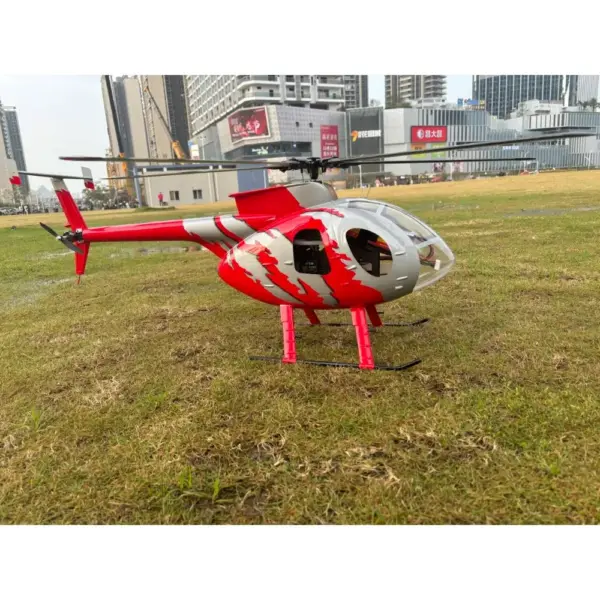 FLISHRC MD500E G-jive (RED Painting) RTF FL500 V2 500 Class/Size Scale RC Helicopter