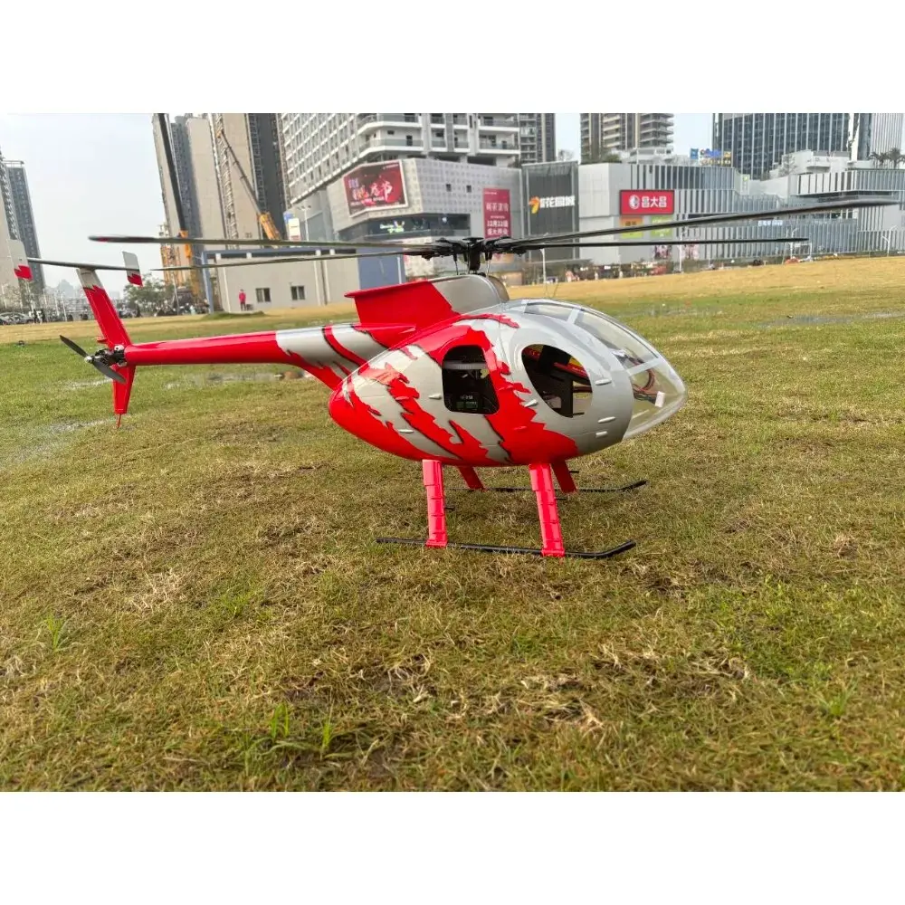 FLISHRC MD500E G-jive (RED Painting) RTF FL500 V2 500 Class/Size Scale RC Helicopter – view 2