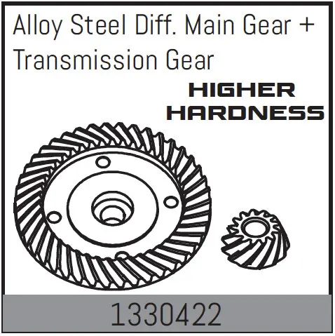 Alloy Steel Diff. Crown Gear + Transmission Gear