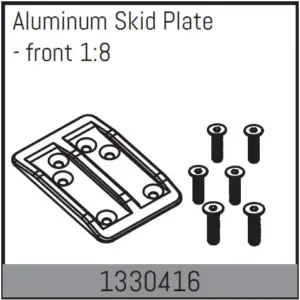 Aluminum Skid Plate - front 1:8