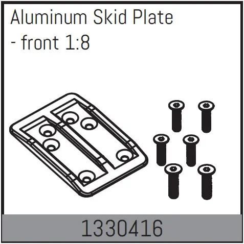 Aluminum Skid Plate - front 1:8