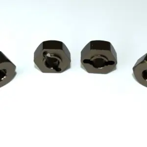 Aluminum wheel hex hub (4) RTR/BL