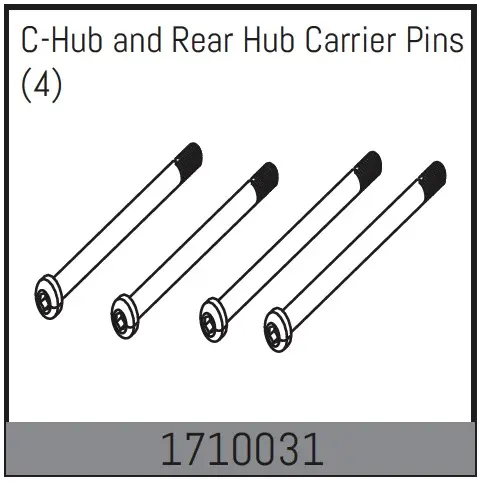 C-Hub and Rear Hub Carrier Pins (4)