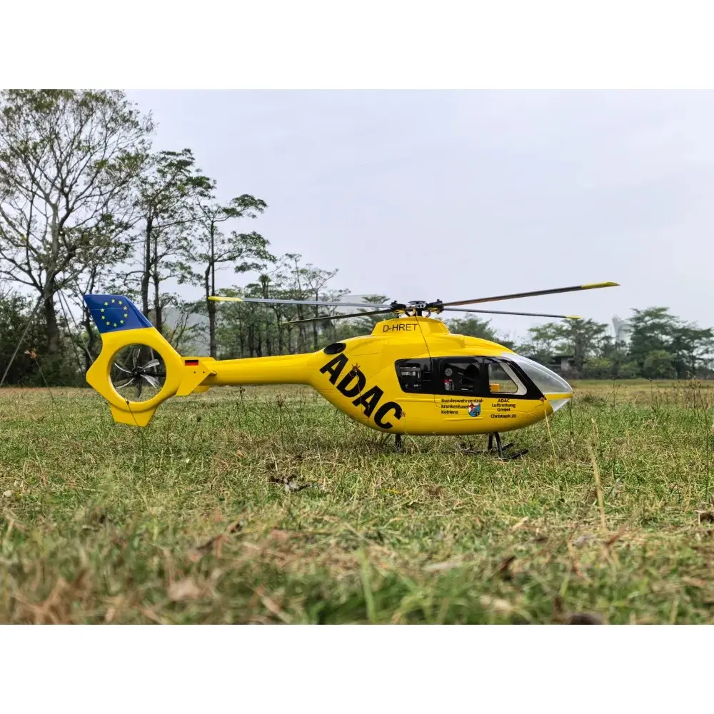 FLISHRC EC135 (Yellow painting) RTF FL500 V2 500 Class/Size Scale RC Helicopter – view 3
