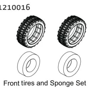 Front Tire & Sponge Set - Buggy (2)