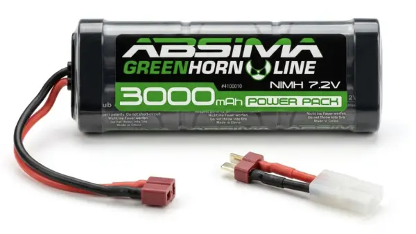 Greenhorn Vol.2 NiMH 7.2V 3000 (T-Plug + Tamiya Adaptor)
