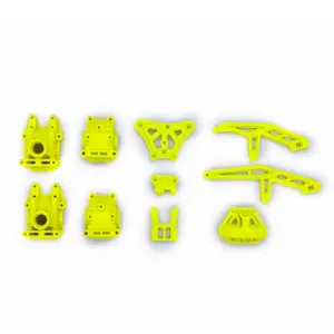 10038K Gear Box Case Set&Chassis Brace Set(Yellow)