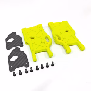 10045K REAR LOWER USPENSION ARM+CARBON FIBER BOARD SET (Yellow)