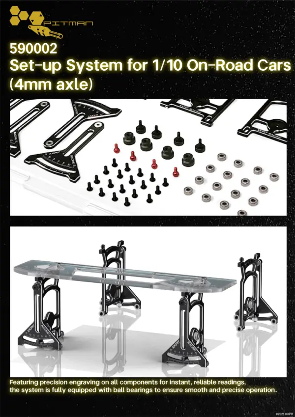 590002 Set-up System for 1/10 On-Road Cars (4mm axle)