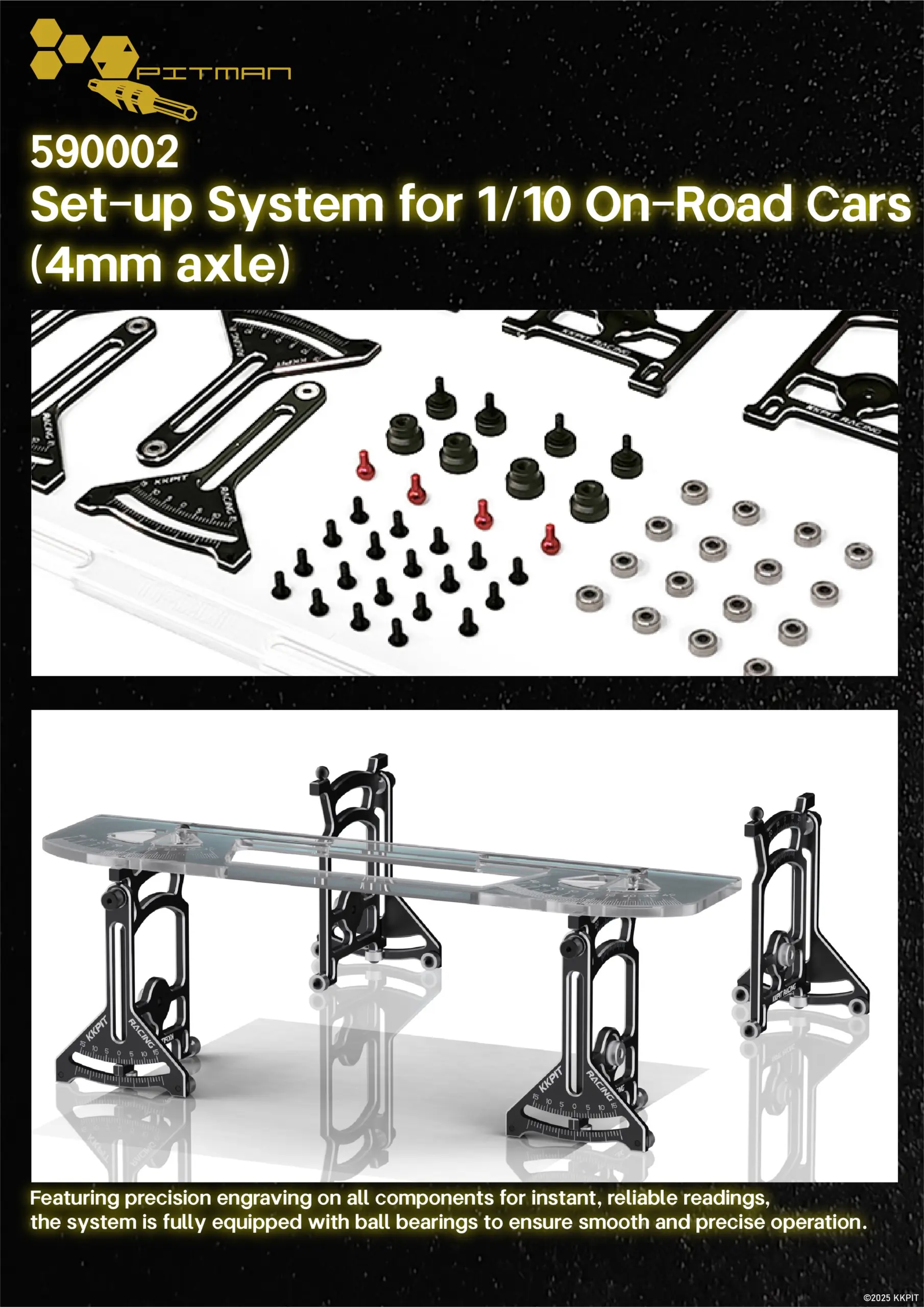 590002 Set-up System for 1/10 On-Road Cars (4mm axle) – view 4