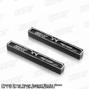 590003 Chassis Droop Gauge Support Blocks 10mm for 1/10 On-Road Cars