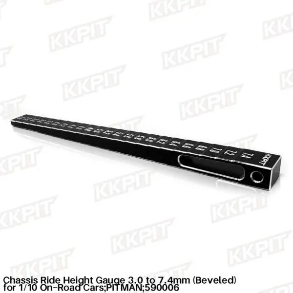 590006 Chassis Ride Height Gauge 3.0 to 7.4mm (Beveled) for 1/10 On-Road Cars