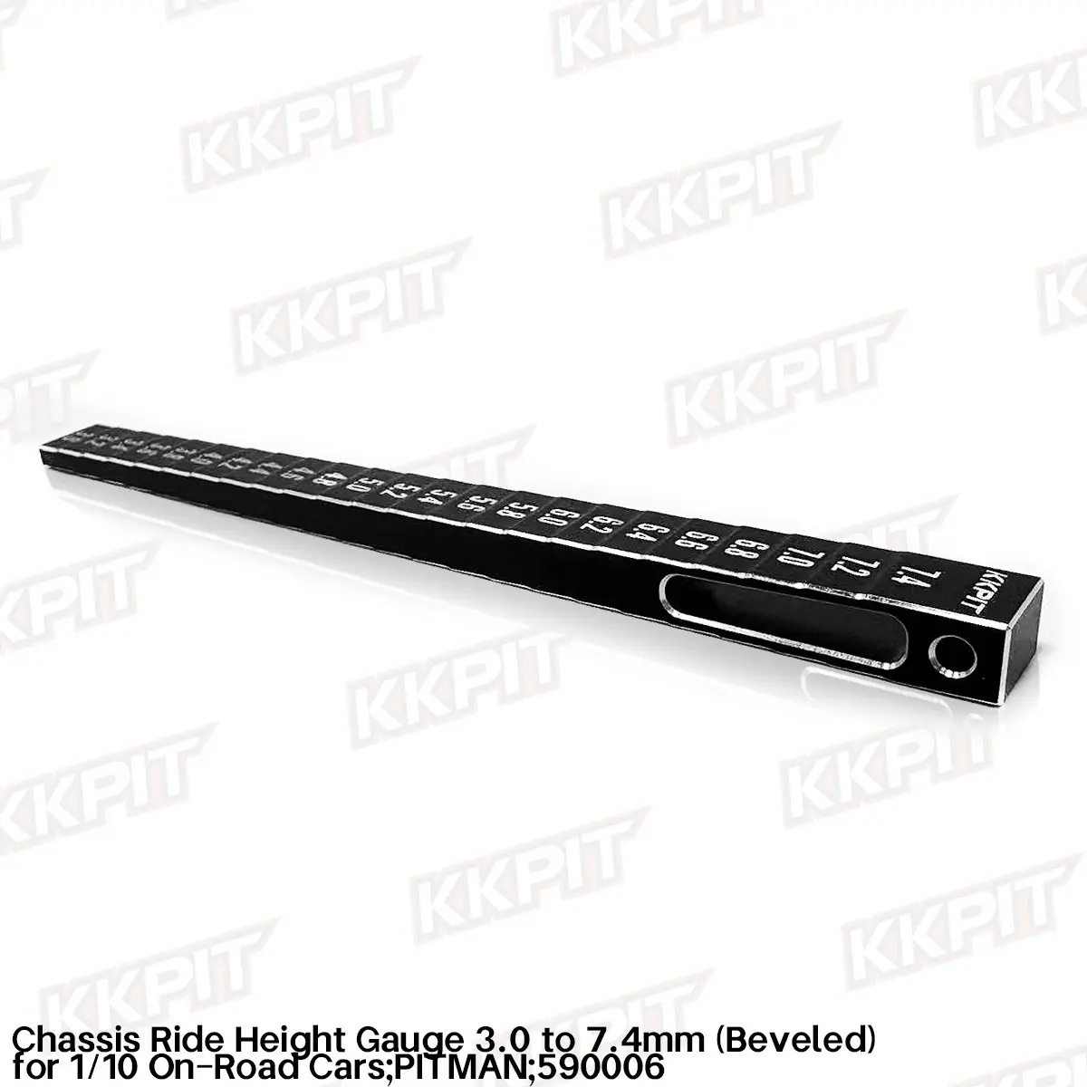 590006 Chassis Ride Height Gauge 3.0 to 7.4mm (Beveled) for 1/10 On-Road Cars – view 2