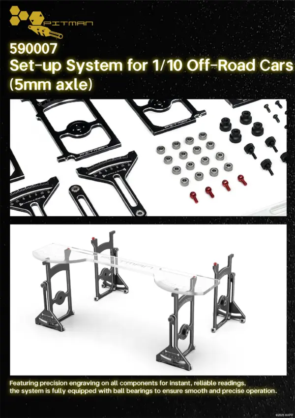 590007 Set-up System for 1/10 Off-Road Cars (5mm axle)