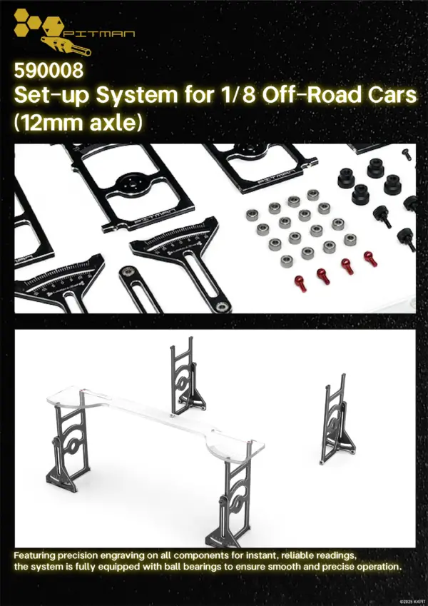 590008 Set-up System for 1/8 Off-Road Cars (12mm axle)