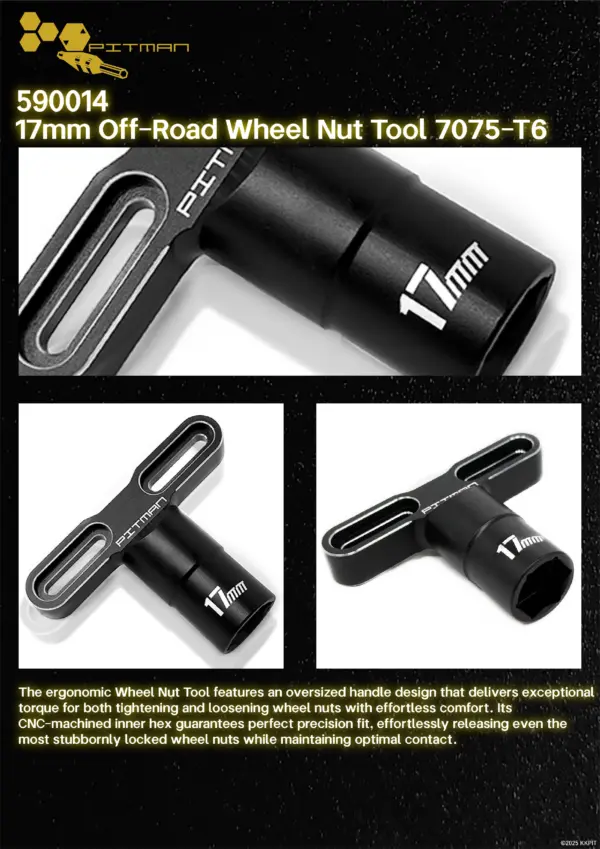 590014 17mm Off-Road Wheel Nut Tool 7075-T6