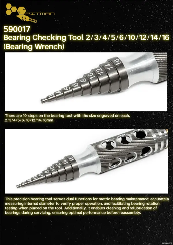 590017 Bearing Checking Tool 2/3/4/5/6/10/12/14/16 （Bearing Wrench ）