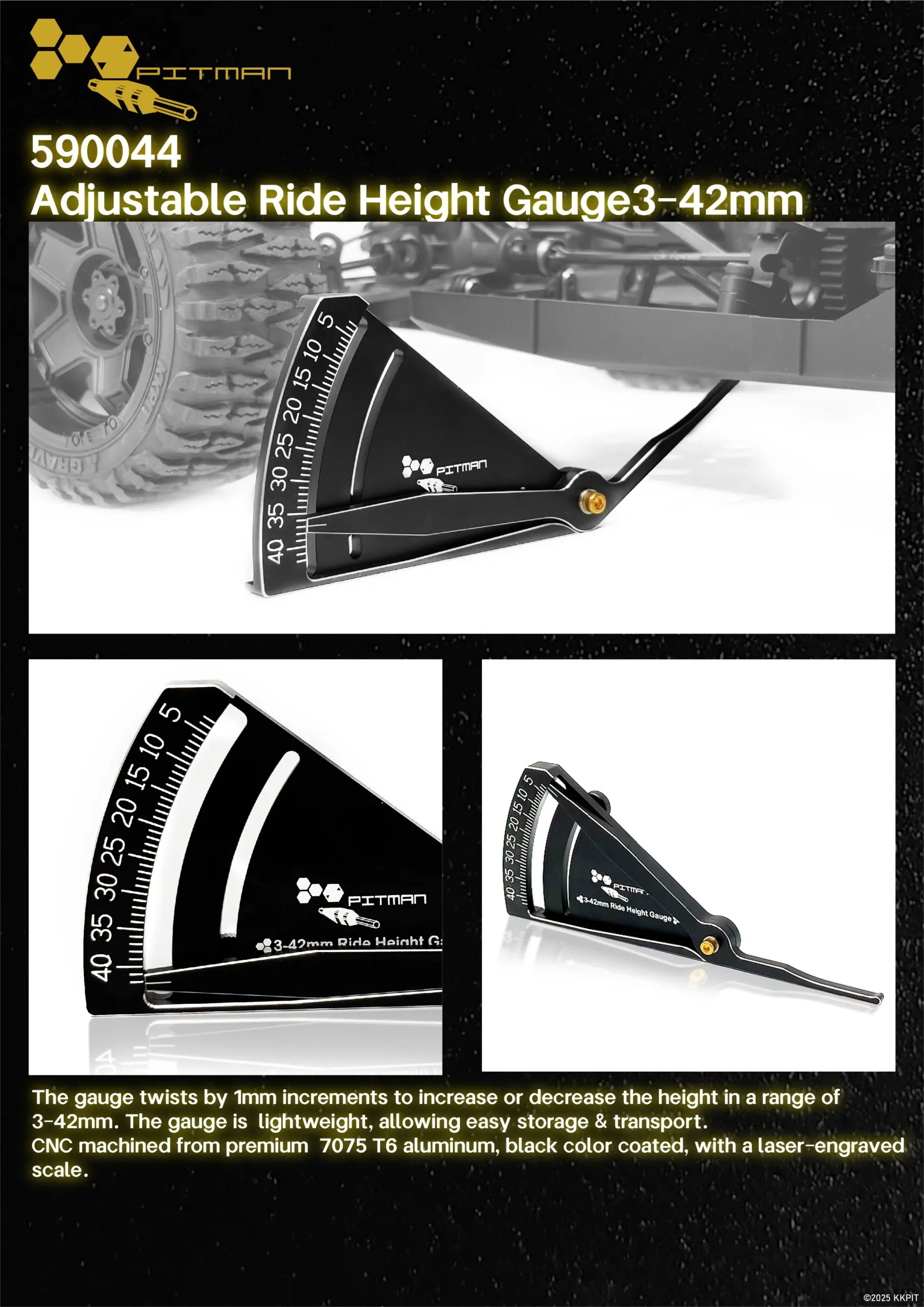 590044 Adjustable Ride Height Gauge3-42mm – view 3