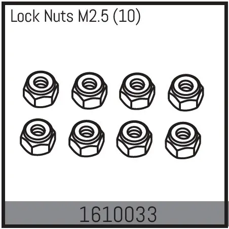 Lock Nuts M2.5 (10)