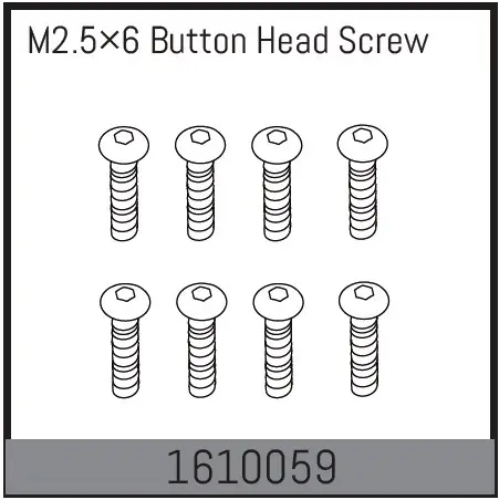 M2.5&times;6 Button Head Screw