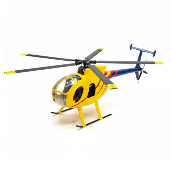 FLISHRC MD500D (yellow-blue painting) RTF FL500 V2 500 Class/Size Scale RC Helicopter