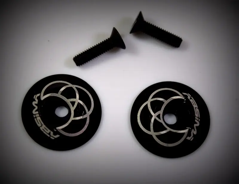 Rear wing Alu. Washer, black (2)