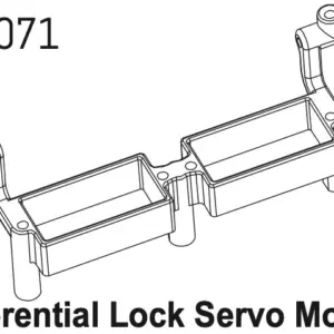 Servo Mount (Diff-Lock) CR4.4