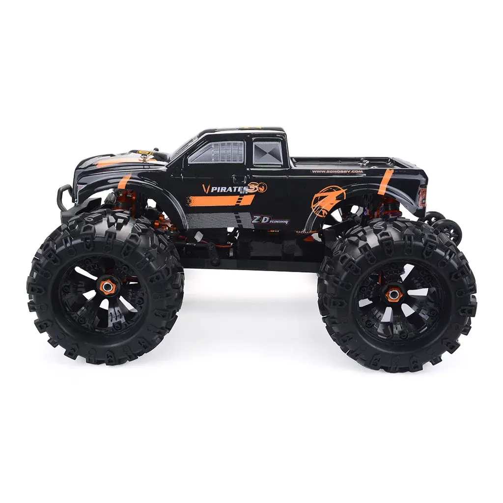 ZD Racing 9116-V4 MT8 1/8 Scale Brushless Monster Truck - Black Orange